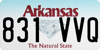 AR license plate 831VVQ