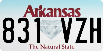 AR license plate 831VZH
