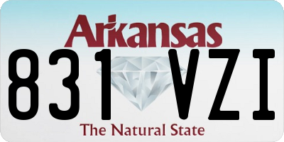 AR license plate 831VZI