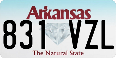 AR license plate 831VZL