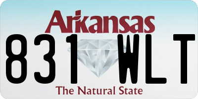 AR license plate 831WLT
