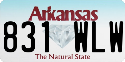 AR license plate 831WLW
