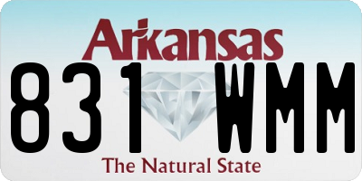 AR license plate 831WMM