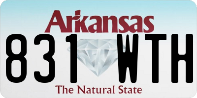 AR license plate 831WTH