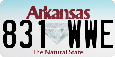 AR license plate 831WWE