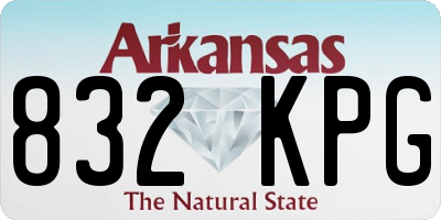 AR license plate 832KPG