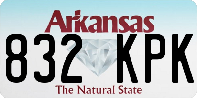 AR license plate 832KPK