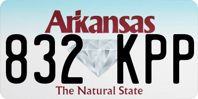 AR license plate 832KPP