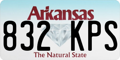 AR license plate 832KPS