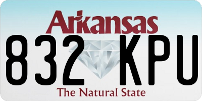 AR license plate 832KPU