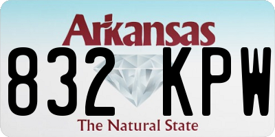 AR license plate 832KPW