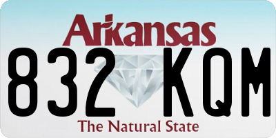 AR license plate 832KQM