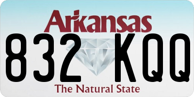 AR license plate 832KQQ