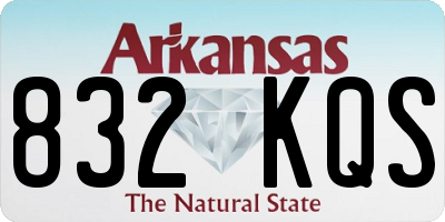 AR license plate 832KQS