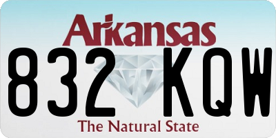 AR license plate 832KQW
