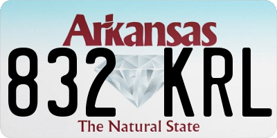 AR license plate 832KRL
