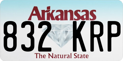 AR license plate 832KRP