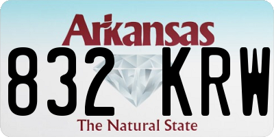 AR license plate 832KRW