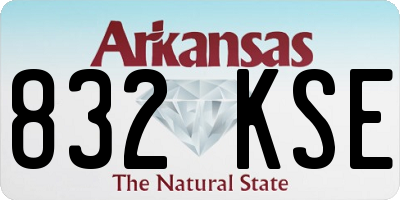 AR license plate 832KSE