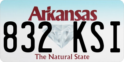 AR license plate 832KSI