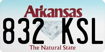 AR license plate 832KSL