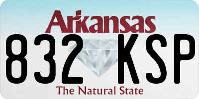 AR license plate 832KSP