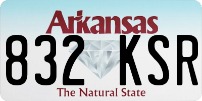 AR license plate 832KSR