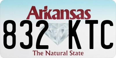 AR license plate 832KTC