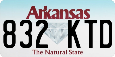 AR license plate 832KTD