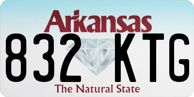 AR license plate 832KTG