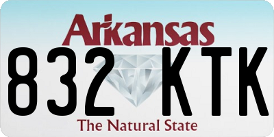 AR license plate 832KTK