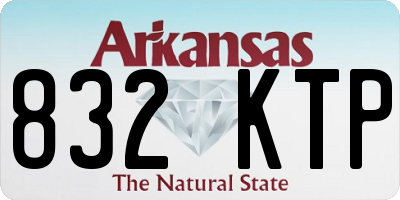 AR license plate 832KTP