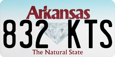 AR license plate 832KTS