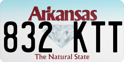 AR license plate 832KTT