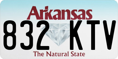 AR license plate 832KTV