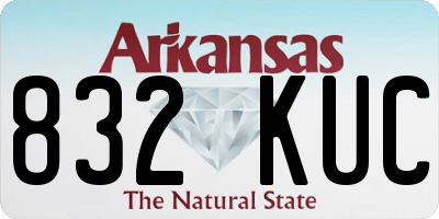 AR license plate 832KUC