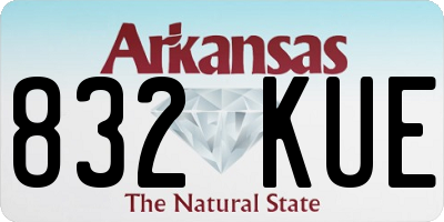 AR license plate 832KUE