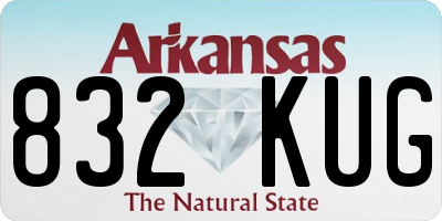 AR license plate 832KUG