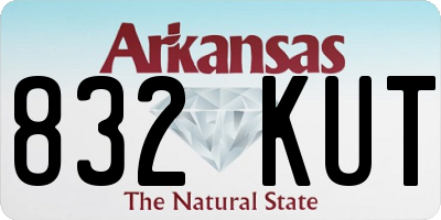 AR license plate 832KUT