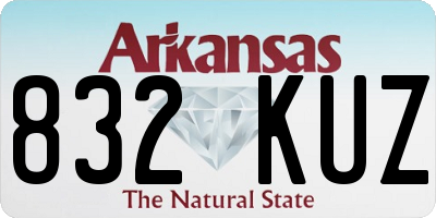 AR license plate 832KUZ