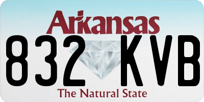 AR license plate 832KVB