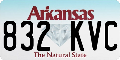 AR license plate 832KVC