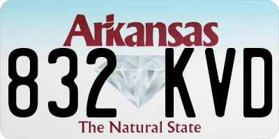 AR license plate 832KVD