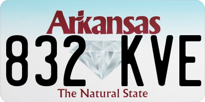AR license plate 832KVE