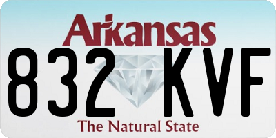 AR license plate 832KVF