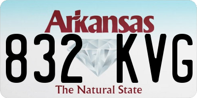 AR license plate 832KVG