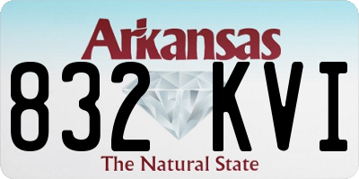AR license plate 832KVI