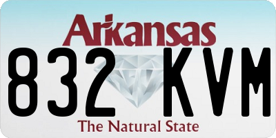 AR license plate 832KVM