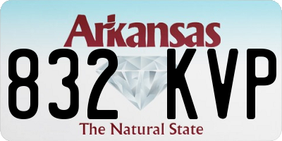 AR license plate 832KVP