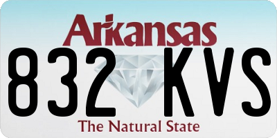 AR license plate 832KVS